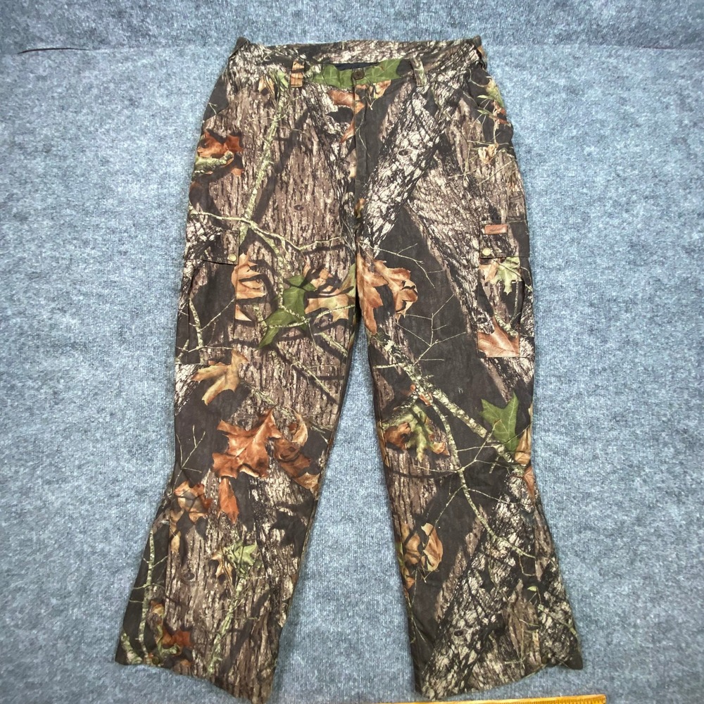 Woolrich Outdoor‎ Guide Mossy Oak Camo Cargo Pants Mens 34x32 RIPPED INSIDE